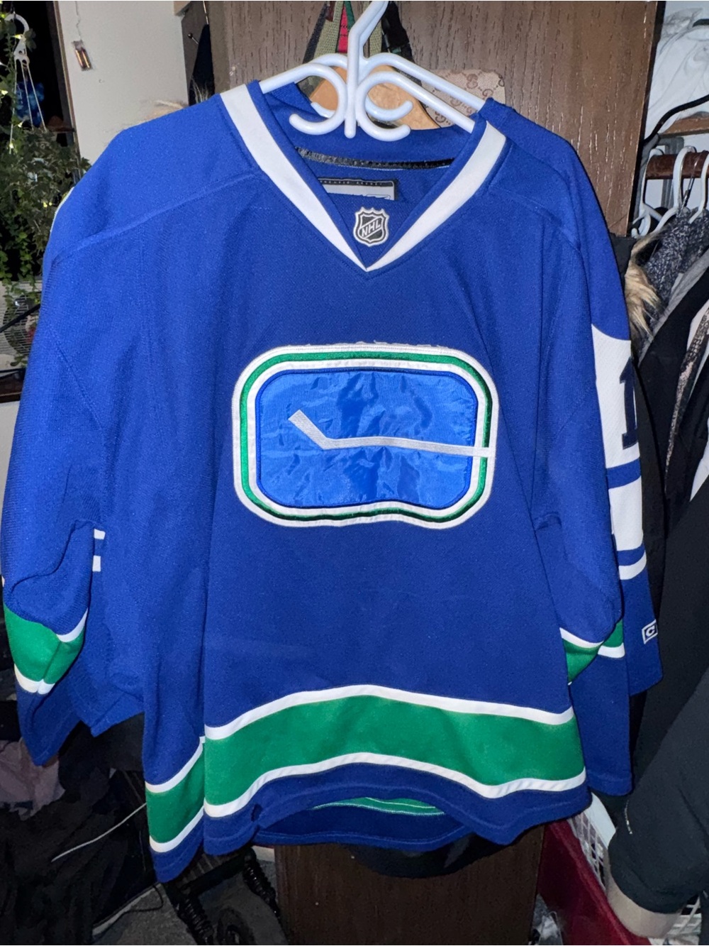 NHL Licensed Blue Vancouver Canucks Hockey Jersey